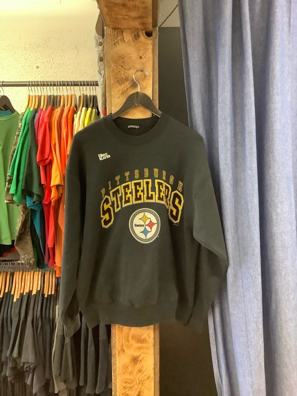 Pittsburgh Steelers Black Crewneck